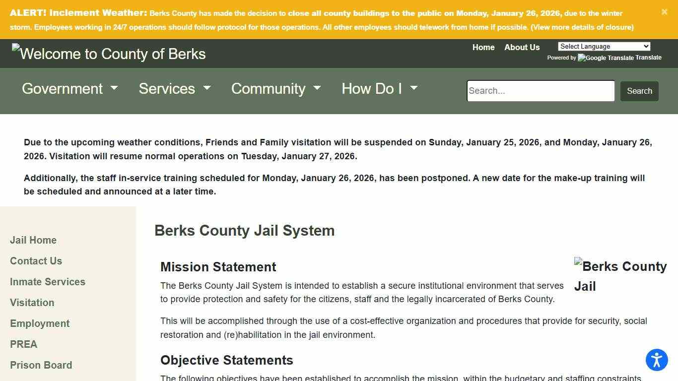 Berks County - Jail System